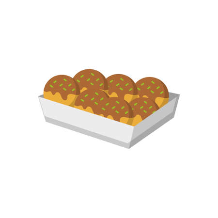sweets vector flat color iconのイラスト素材