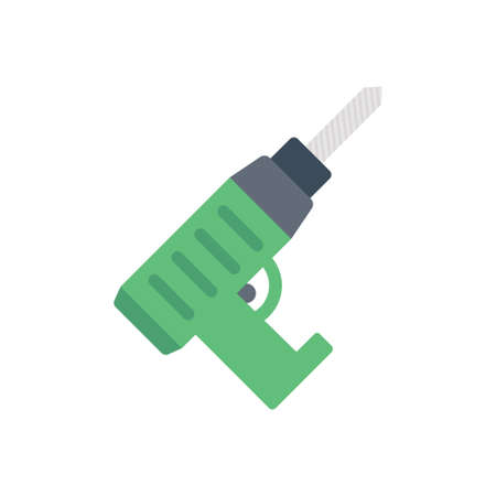 machine vector flat color iconのイラスト素材