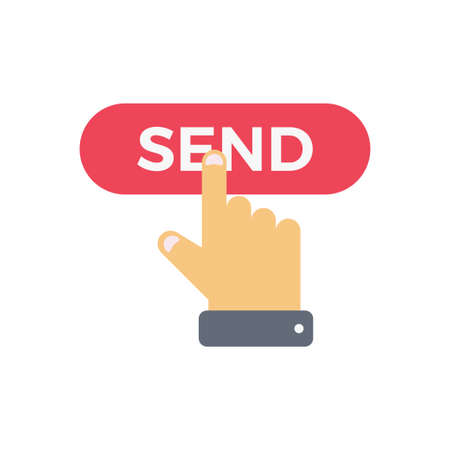 tap vector flat color icon