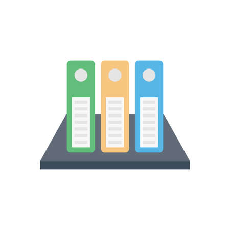 document vector flat color iconのイラスト素材