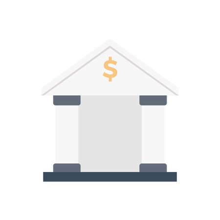 finance vector flat color iconのイラスト素材