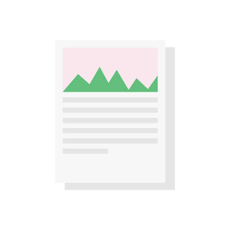 files vector flat color iconのイラスト素材