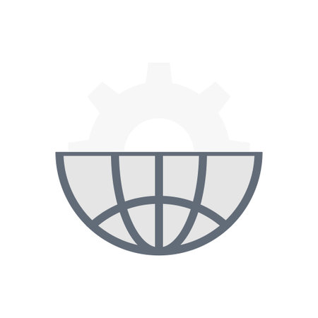 internet vector flat color iconのイラスト素材