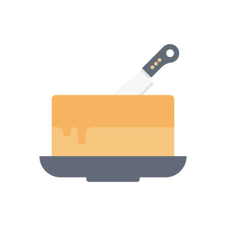 knife vector flat color iconのイラスト素材