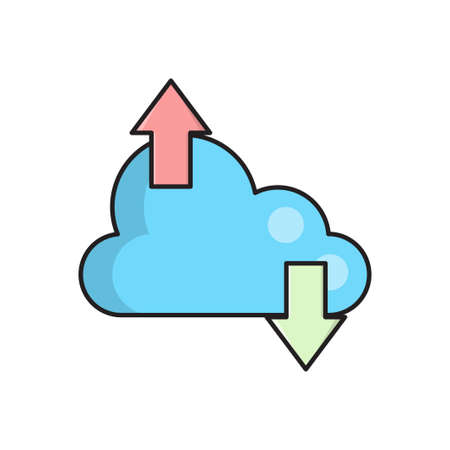 storage icon for website design and desktop envelopment, development. Premium pack.のイラスト素材