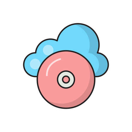 cloud icon for website design and desktop envelopment, development. Premium pack.のイラスト素材