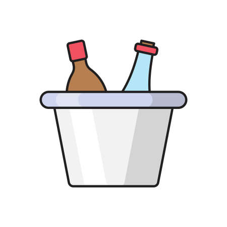 bucket icon for website design and desktop envelopment, development. Premium pack.のイラスト素材