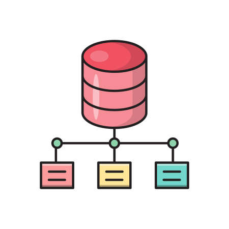 server icon for website design and desktop envelopment, development. Premium pack.のイラスト素材