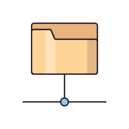 files icon for website design and desktop envelopment, development. Premium pack.のイラスト素材