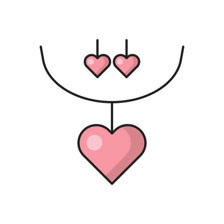 locket icon for website design and desktop envelopment, development. Premium pack.のイラスト素材