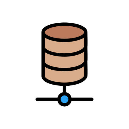 storage icon for website design and desktop envelopment, development. Premium pack.のイラスト素材