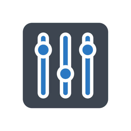 mixer icon for website design and desktop envelopment, development. Premium pack.のイラスト素材