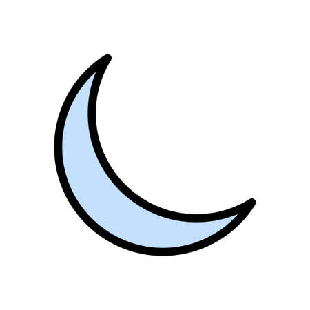 night icon for website design and desktop envelopment, development. Premium pack.のイラスト素材