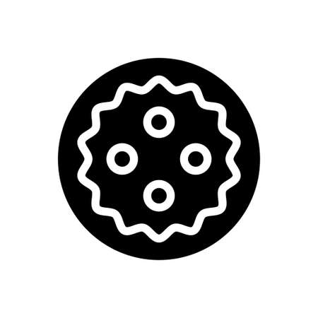 cookies vector glyph flat iconのイラスト素材
