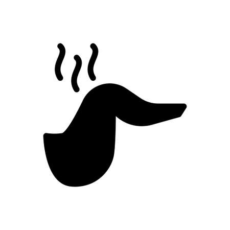 food vector glyph flat iconのイラスト素材