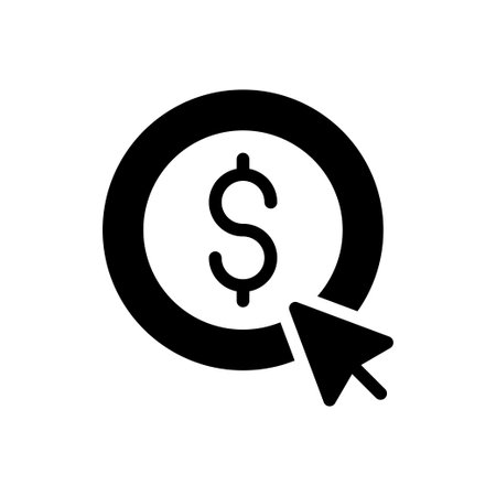 online vector glyph flat iconのイラスト素材