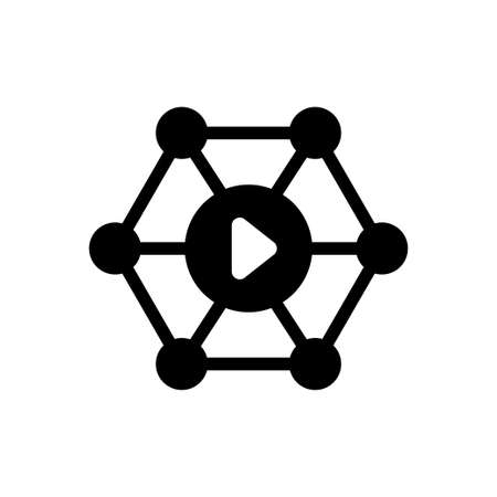 ads vector glyph colour iconのイラスト素材