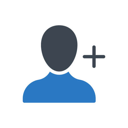 user vector glyph colour iconのイラスト素材