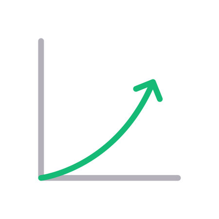 increase vector colour line iconのイラスト素材