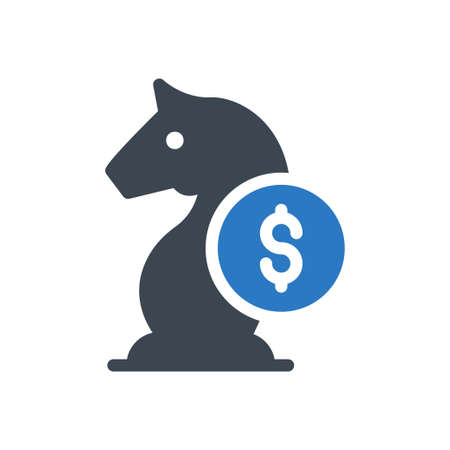 planning vector glyph colour iconのイラスト素材