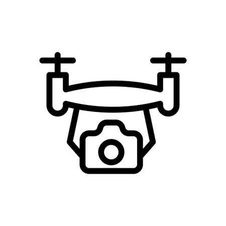 camera vector thin line iconのイラスト素材