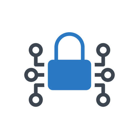 private vector glyph colour iconのイラスト素材