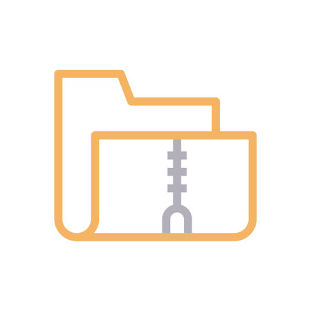 archive vector colour line iconのイラスト素材