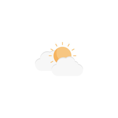 weather vector flat colour iconのイラスト素材