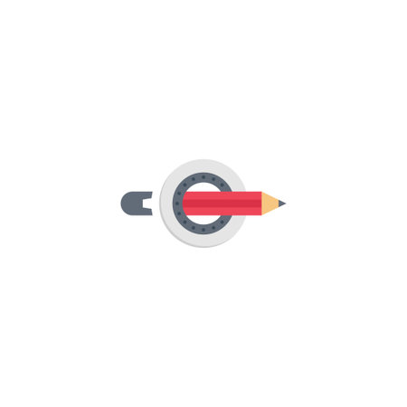 pencil vector colour flat iconのイラスト素材