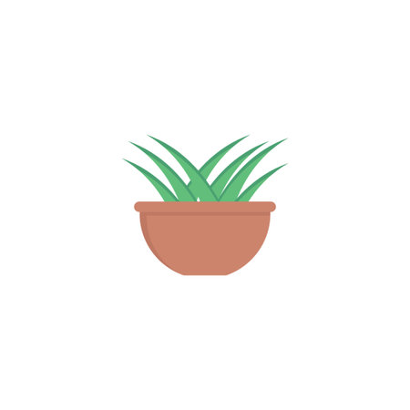 plant vector flat colour iconのイラスト素材