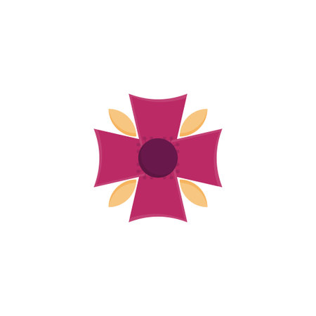 blossom vector flat colour iconのイラスト素材