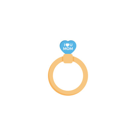 ring vector flat colour iconのイラスト素材