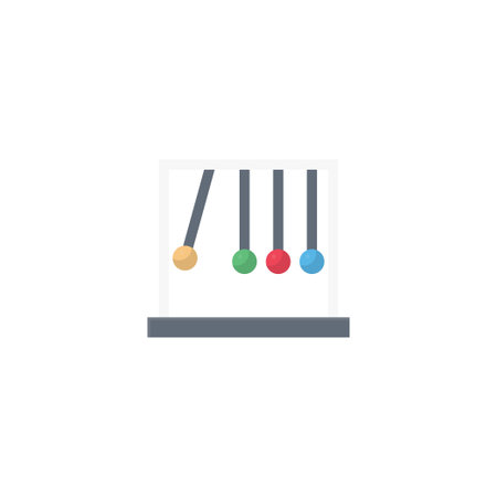 pendulum vector flat colour iconのイラスト素材