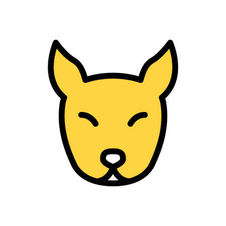 cow vector color line iconのイラスト素材