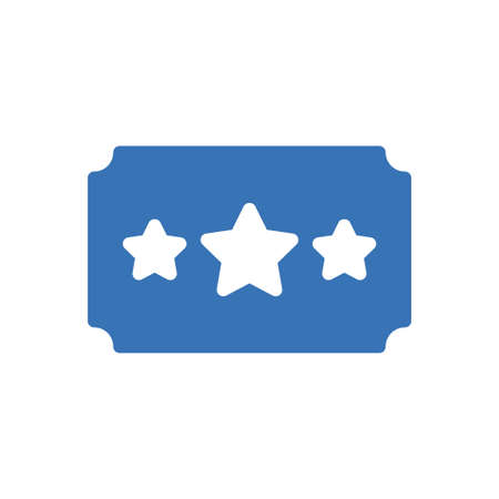 ticket vector glyph color icon