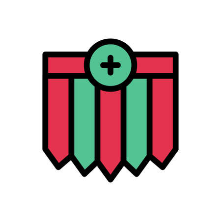 viking vector color line iconのイラスト素材