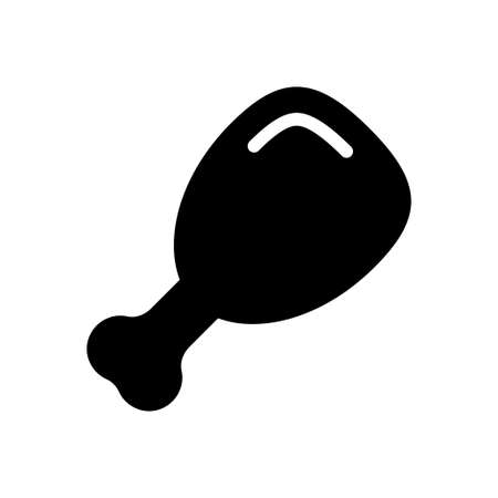 leg piece vector glyph flat iconのイラスト素材