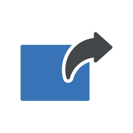 share vector glyph color iconのイラスト素材