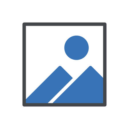 picture vector glyph color iconのイラスト素材