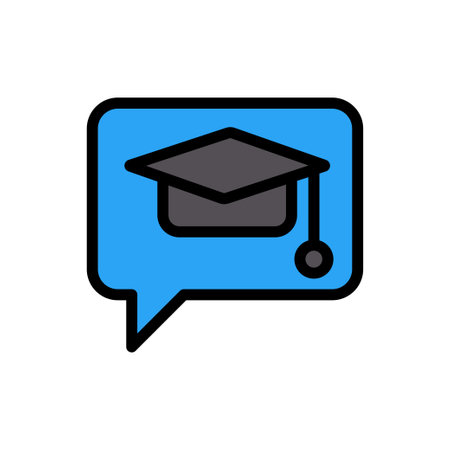 degree vector color line iconのイラスト素材