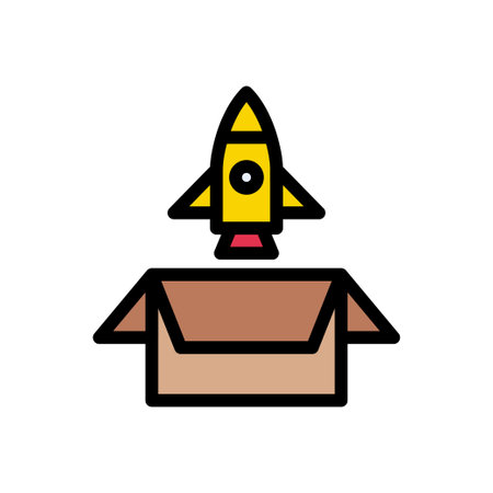 package vector color line iconのイラスト素材