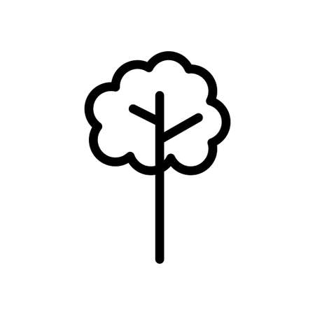 tree vector thin line iconのイラスト素材