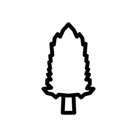 tree vector thin line iconのイラスト素材