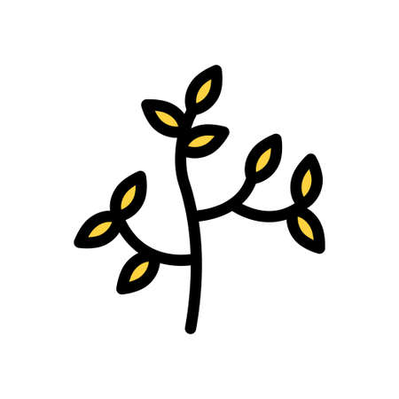 tree vector colour line iconのイラスト素材