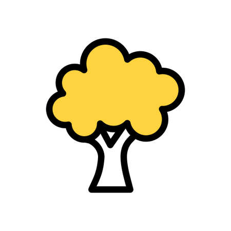 nature vector colour line iconのイラスト素材