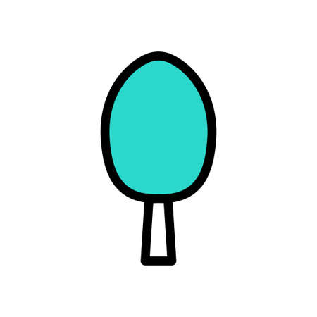 tree vector colour line iconのイラスト素材