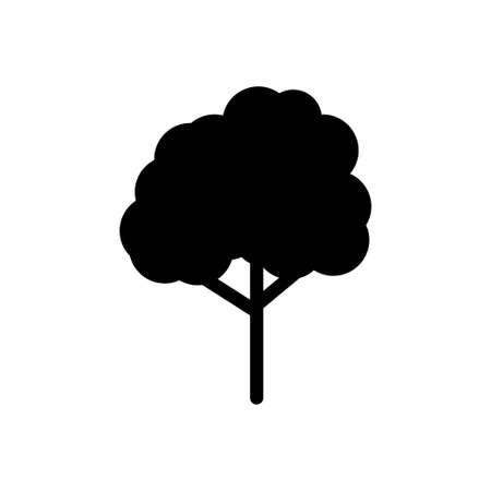 tree vector glyph flat iconのイラスト素材
