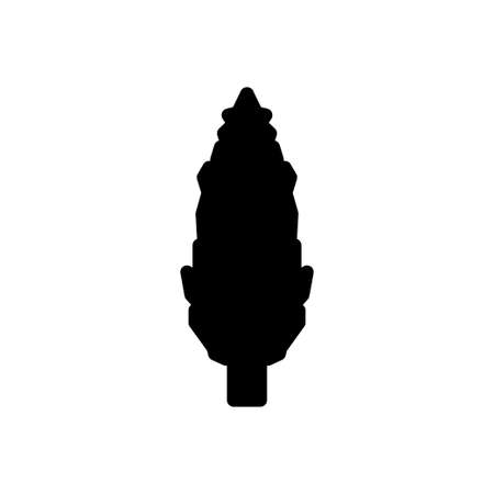 nature vector glyph flat iconのイラスト素材