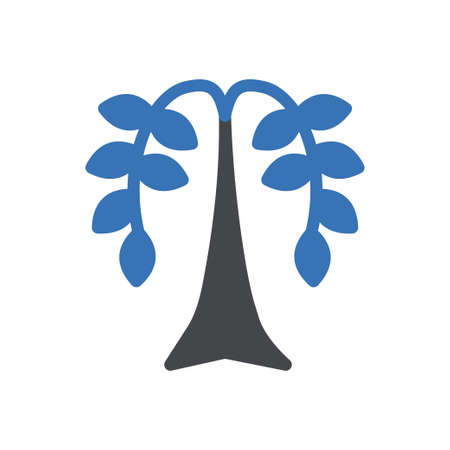 plant vector glyph colour iconのイラスト素材