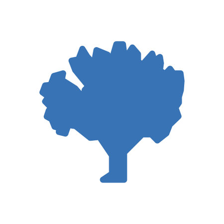 tree vector glyph colour iconのイラスト素材